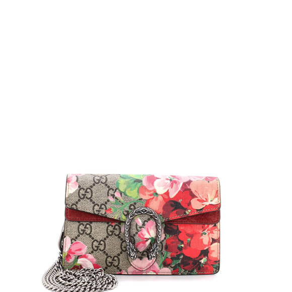 Gucci Handbags - Gucci Super Mini Dionysus Bag Blooms Print GG Coated Canvas